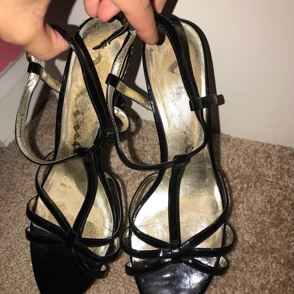 Nina black dressy heels